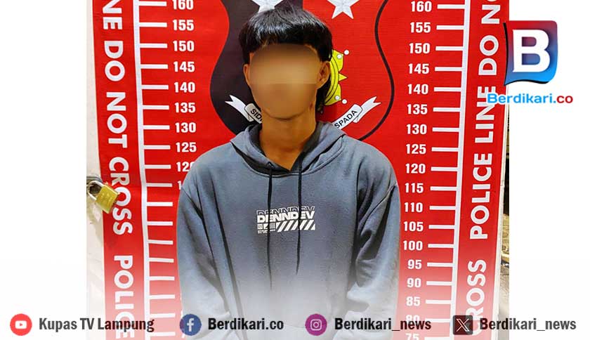 Pemuda di Pesisir Barat Ditangkap Usai Aniaya Polisi di Malam Tahun Baru