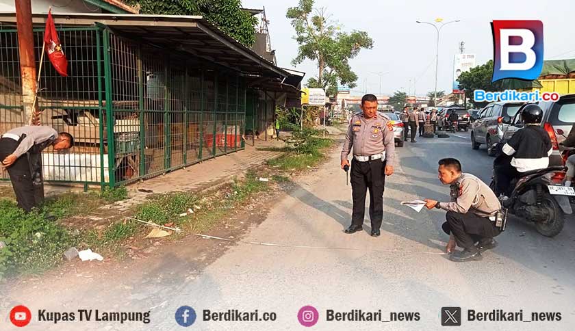 Penumpang Motor Tewas Tertabrak Mobil Box di Bandar Lampung