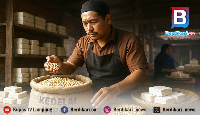 Perajin Tahu Tempe di Lampung Masih Pilih Beli Kedelai Impor