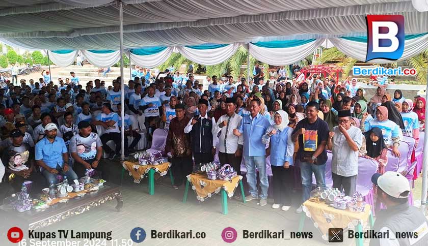 Pilkada Way Kanan, Ali Rahman Kukuhkan Tim Laba-Laba di 2 Kecamatan