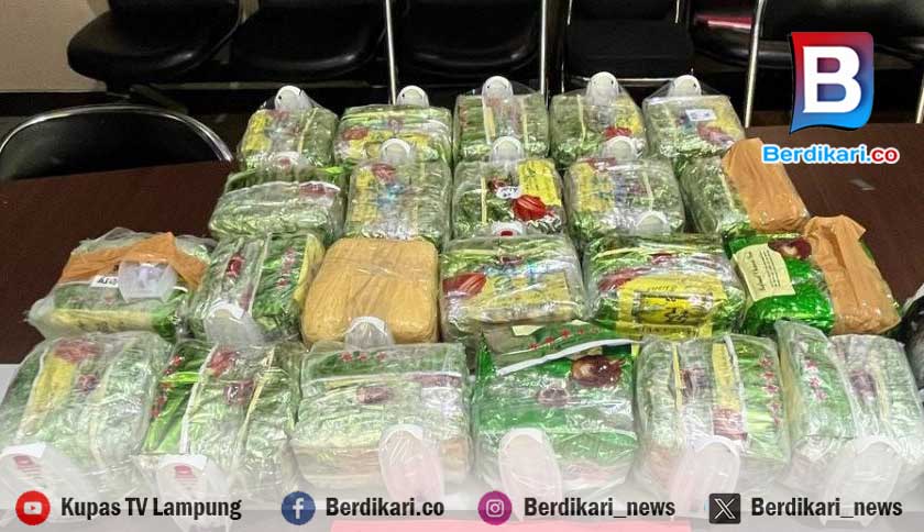 Polda Lampung Gagalkan Penyelundupan 23 Kilogram Sabu di Tol Kalianda-Bakauheni