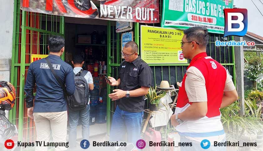 Polda Lampung Sidak Pangkalan Hingga Agen Gas 3 Kg
