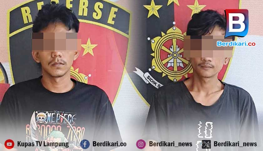 Polisi Tangkap 2 Pembobol Gudang Pabrik di Panjang