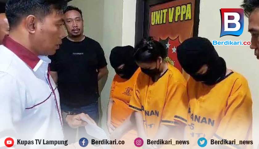 Polisi Tangkap 3 Mucikari Penjual Gadis di Bawah Umur di Bandar Lampung