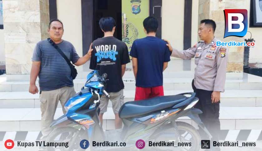 Polisi Tangkap Penadah dan Pelaku Penggelapan Motor di Tanggamus