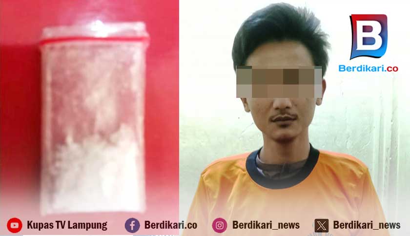 Pria di Lamteng Injak Sabu untuk Kelabuhi Polisi