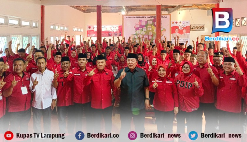 Rakercabsus PDI-P Lampung Utara, Arinal Djunaidi: Beda Pilihan Politik Harus Dikelola dengan Baik