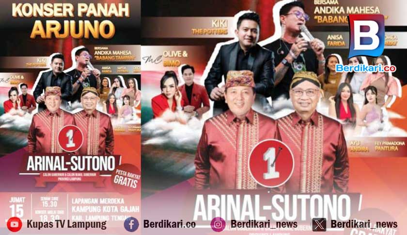 Ramaikan! Pesta Rakyat Ardjuno di Kota Gajah Hadirkan Babang Tampan dan Kiki The Poters