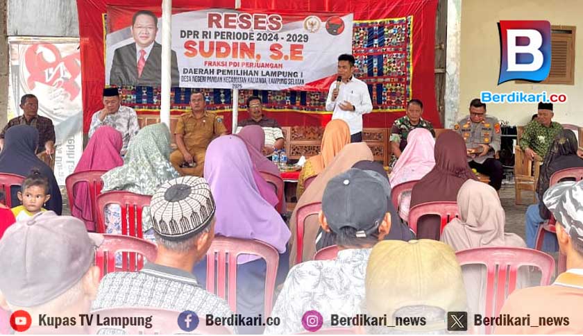 Reses di Negeri Pandan Lampung Selatan, Sudin Ajak Masyarakat Perangi Narkoba dan Judi Online