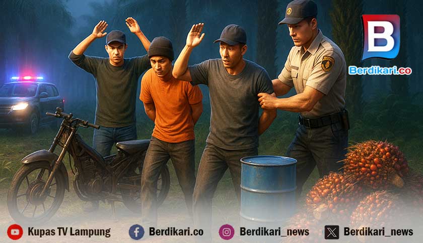 Residivis Spesialis Sawit Dibekuk Polisi di Tulang Bawang