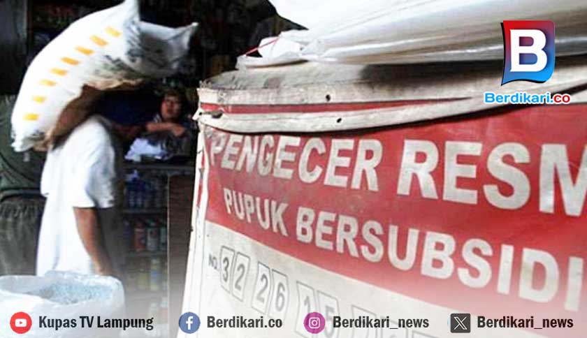 Serapan Pupuk Bersubsidi di Lampung Baru 51 Persen