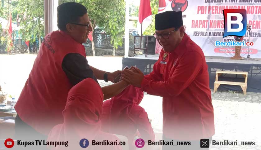 Siap Tempur di Pilkada Metro, Wahdi: Kader PDI Perjuangan Solid, Saatnya Berjuang