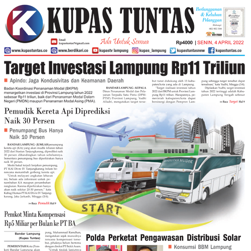 Berdikari Surat Kabar Harian Kupas Tuntas Edisi Senin 4 April 2022