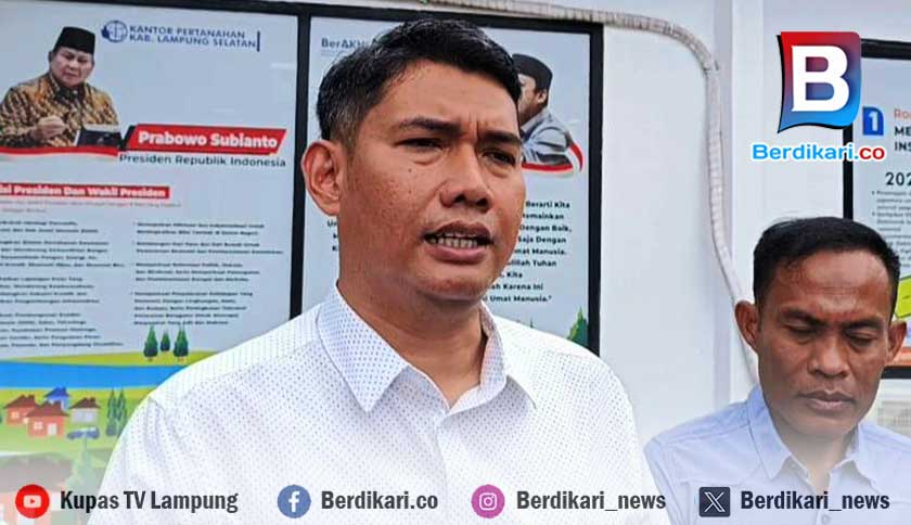 Tanggapan Kepala BPN Lamsel Usai Kantornya Diperiksa Kejati