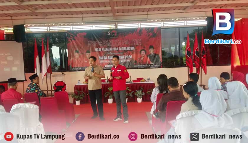 Teladani Jejak Bung Karno, PDI Perjuangan Lampung Beri Pembekalan Politik Kepada Pemuda