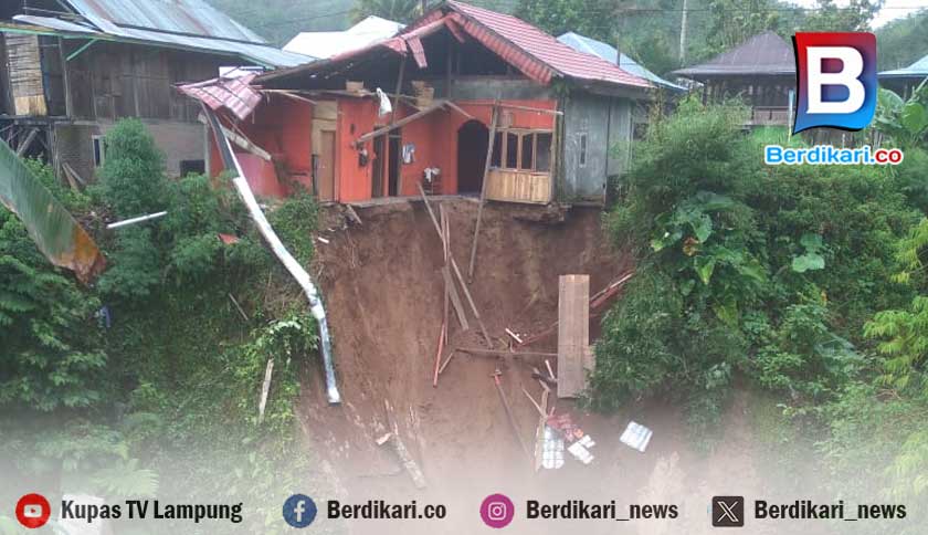 Terancam Amblas, Ruas Jalan Nasional di Kota Besi Lampung Barat Diperbaiki Tahun Depan