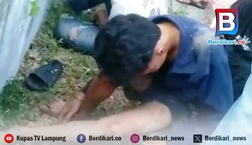 Tiga Pelajar Jambret Babak Belur Dimassa di Kalianda Lamsel