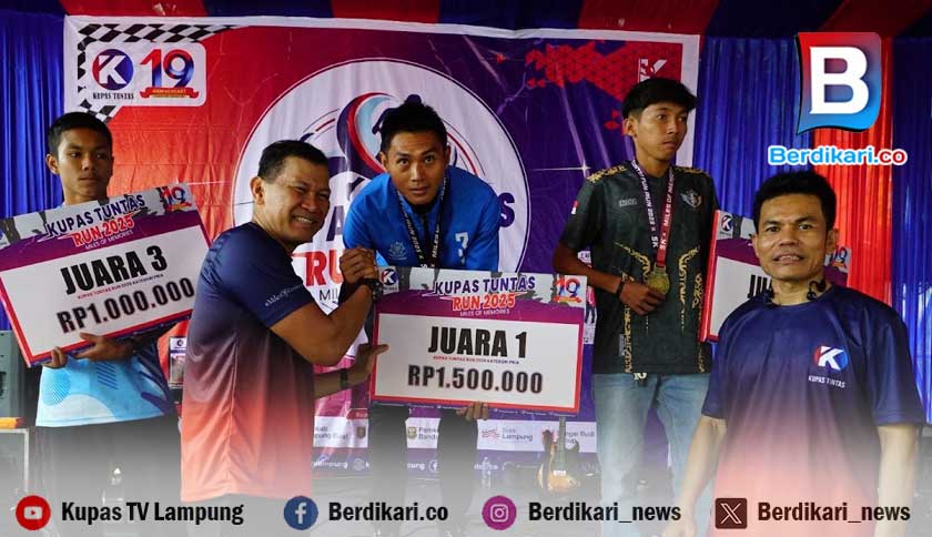 Tio Juara I Kupas Tuntas Run Kategori Pria, Catatkan Waktu 16 Menit 43 Detik