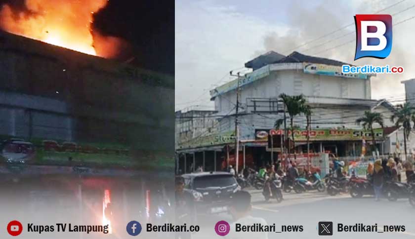 Toko Mangga Dua Lamtim Terbakar, Kerugian Rp 250 Juta Lebih