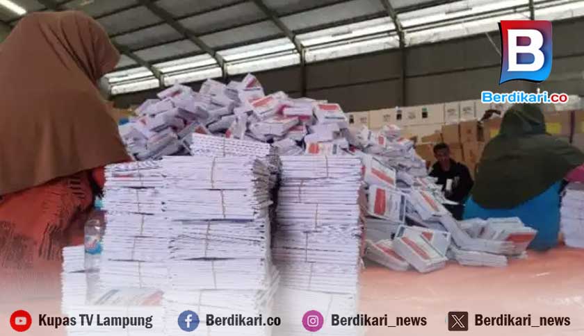 Upah Lipat Surat Suara 150 per Lembar, KPU Rekrut 100 Warga Tiap Daerah di Lampung