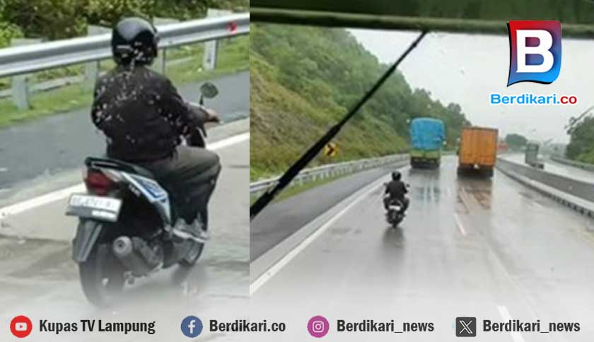 Viral Pemotor di Lampung Masuk Tol Bakter, Pengelola: Bisa Berujung Petaka