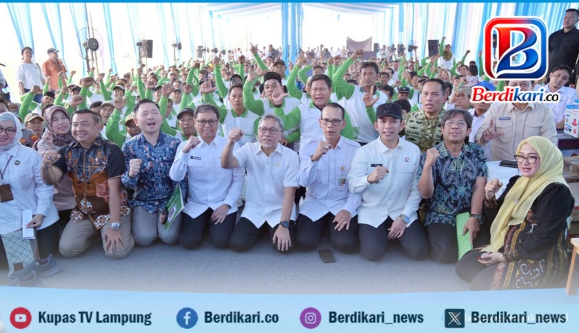 ‎Zulhas Jamin Pupuk Lancar dan Harga Gabah Aman, Petani Lamsel Diminta Tak Takut Gagal Panen