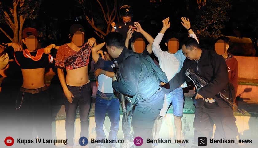 10 Remaja di Bandar Lampung Konsumsi Narkoba Diamankan Polisi