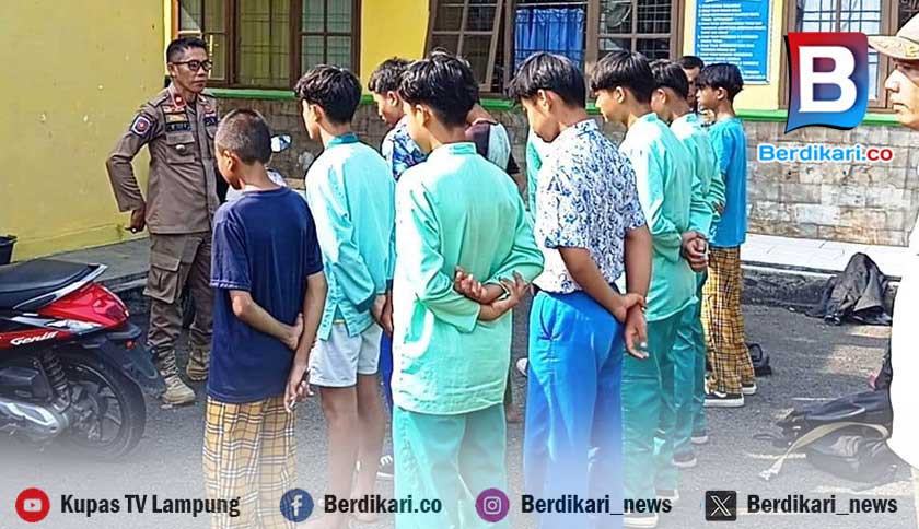 10 Siswa SMP di Metro Terjaring Razia Saat Bolos