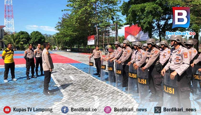 120 Polisi Siap Amankan Tahapan PSU Pesawaran 2025