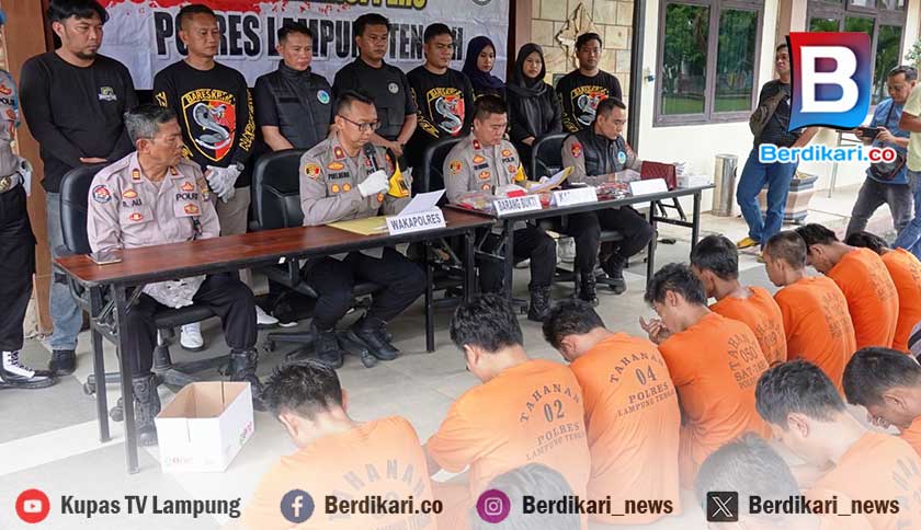 2 Pekan, Polisi Tangkap 77 Penyalahguna Narkoba di Lamteng