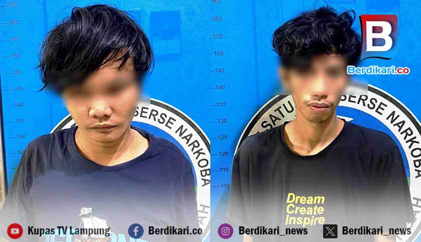 2 Pria Asal Lampura Ditangkap Saat Bawa 7,5 Gram Sabu di Lamteng