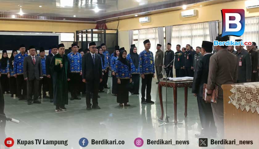 31 Pejabat Lampung Barat Resmi Dilantik, Ini Daftarnya
