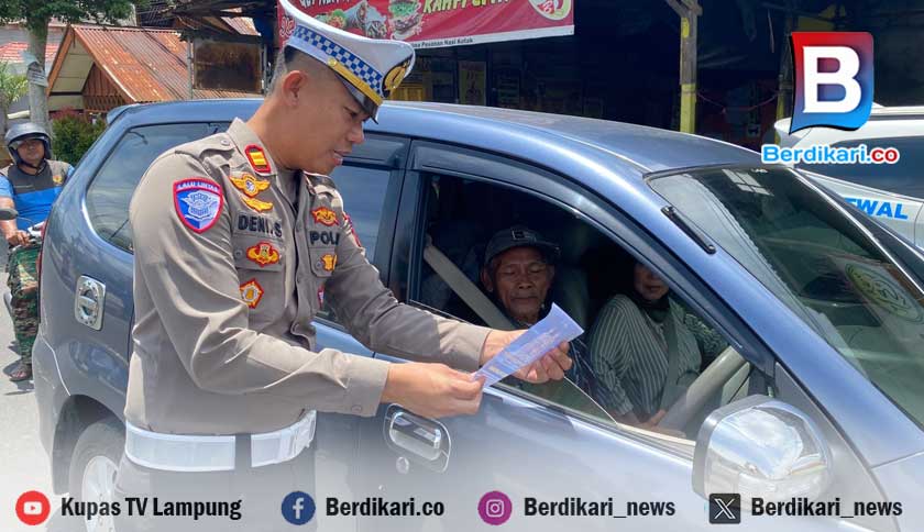 400 Pelanggar Lalu Lintas Terjaring Razia di Lampung Barat