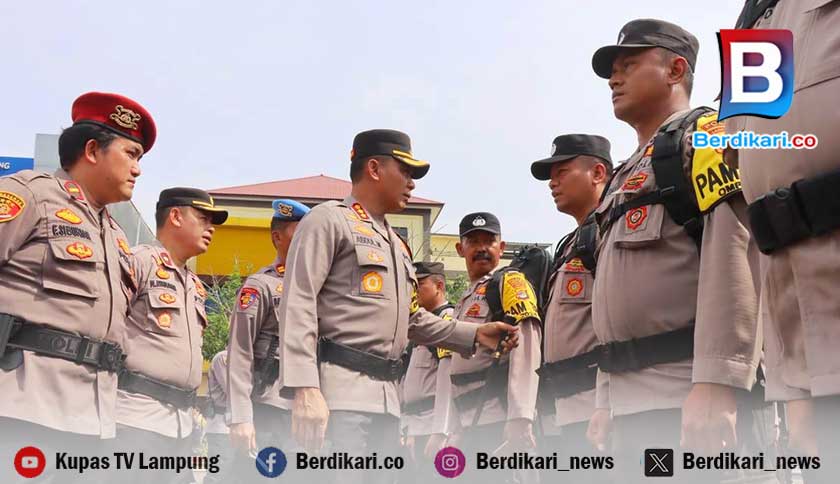 502 Personel Dikerahkan Amankan TPS Pilkada Bandar Lampung 2024