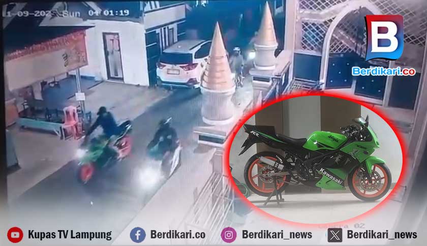 6 Pencuri Gasak Tiga Motor di Kedamaian Bandar Lampung