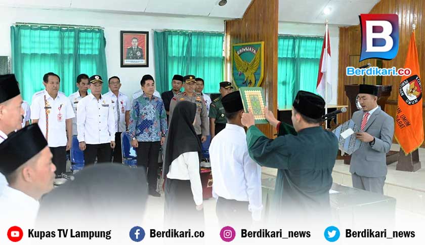 75 Anggota PPK Lampung Barat Resmi Dilantik, Adi Utama: Utamakan Sikap Jurdil
