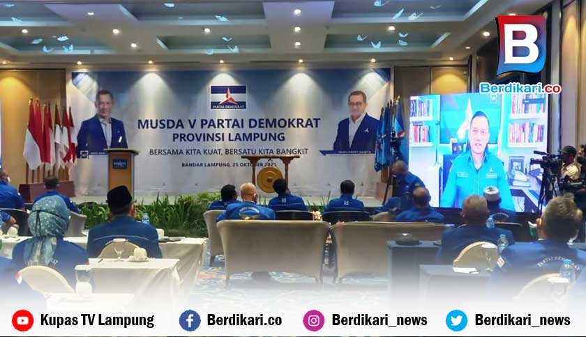 AHY: Jadikan Musda Demokrat Lampung untuk Semakin Kuat dan Bawa Perubahan