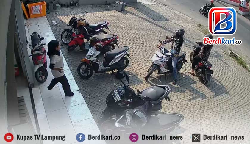 Aksi Curanmor di Bandar Lampung Digagalkan Karyawati Toko