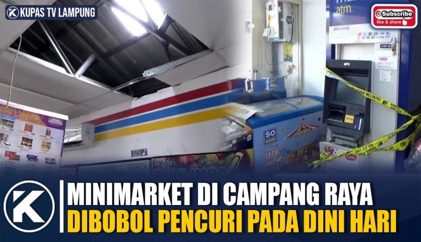 ATM Minimarket di Bandar Lampung Dibobol Maling