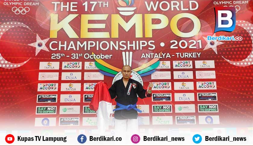 Bangga! Mulya Sitanggang Rebut Medali Emas Kejuaraan Kempu Dunia di Turki 