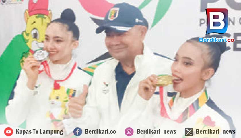 Bangga! Pesenam Ritmik Tri Wahyuni Sumbang Tiga Medali Emas untuk Lampung di PON XXI