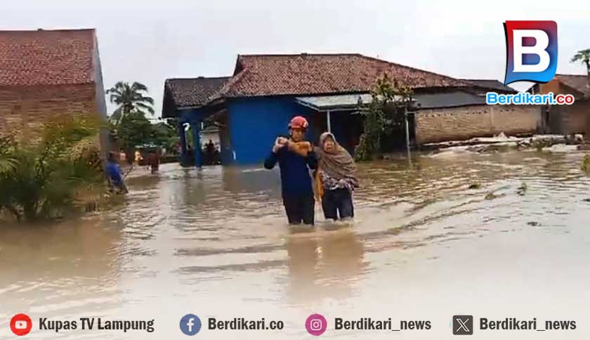 Banjir Rendam Dua Desa di Lampung Selatan