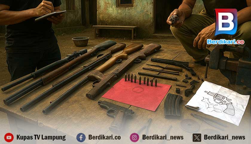 Bengkel Senpi di Rumah Bandar Sabu