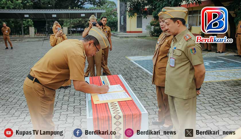 BKD Lampung Canangkan Zona Integritas, Sekdaprov: Jangan Sekadar Ikrar