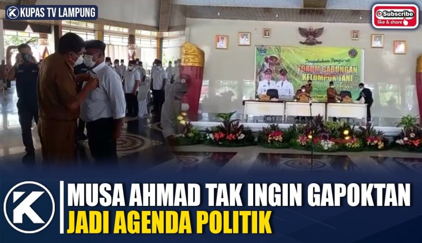 Bupati Musa Ahmad Kukuhkan Gapoktan Lampung Tengah