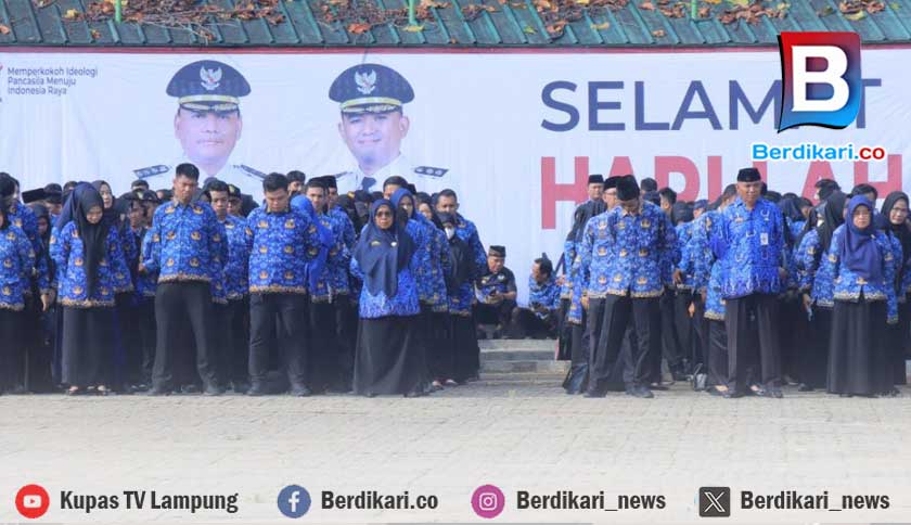 Cederai Makna Hari Lahir Pancasila, Puluhan ASN Metro Kedapatan Nongkrong dan Merokok Saat Upacara