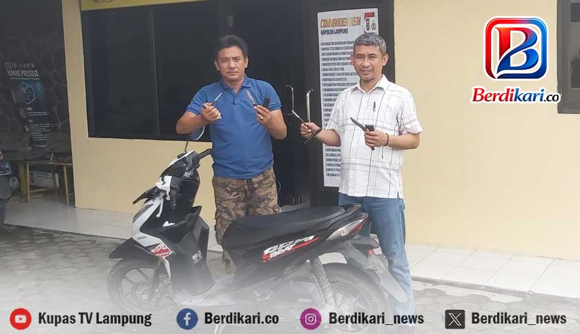 Curanmor di Parkiran Mushola Desa Sukamulya Lamsel Terungkap, Dua Pelaku Ditangkap Polisi