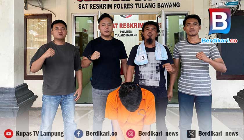 Curi Sapi di Tulang Bawang, Pria Lampung Tengah Ditangkap di Rumah Orang Tua