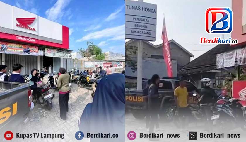 Dealer di Lampung Selatan Dibobol, 4 Motor Raib