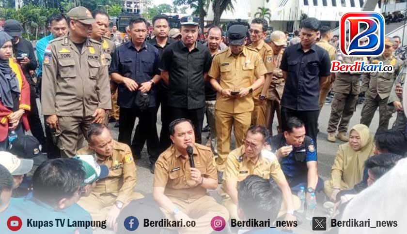 Demo di DPRD, Aliansi Lampung Melawan Sampaikan 12 Tuntutan
